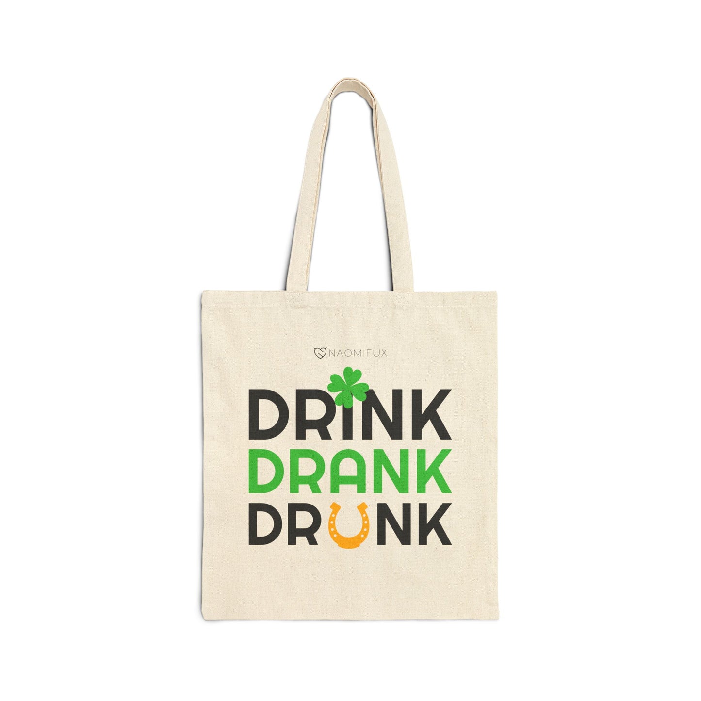 Drink Drank Drunk Cotton Canvas Tote Bag