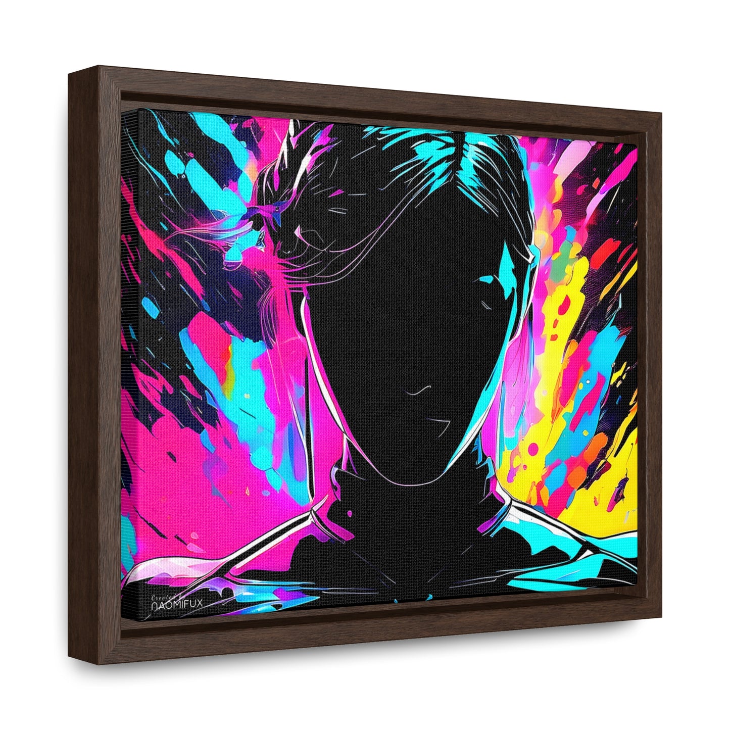 Neon Dreams: Abstract Canvas Art