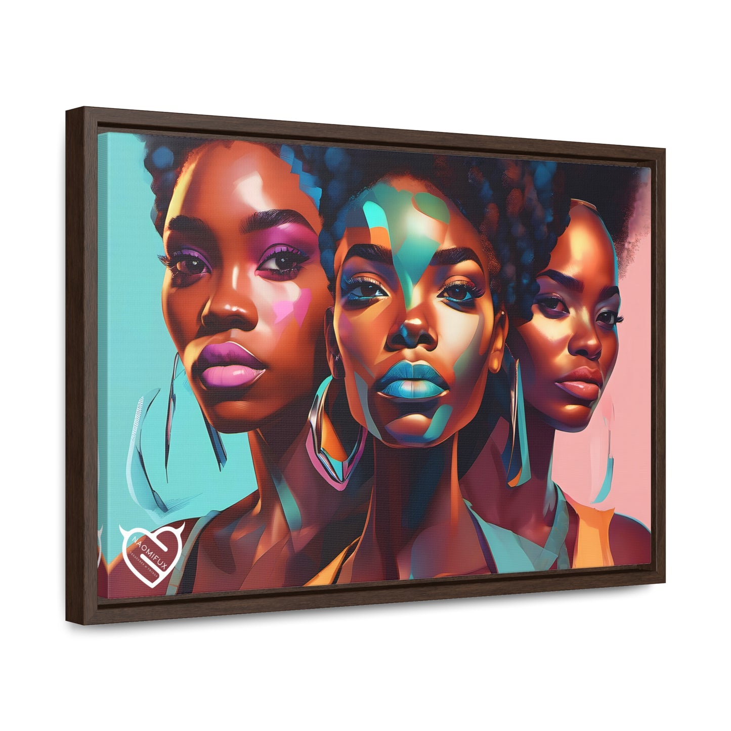 A Black Woman's Clique, Canvas Art, Hang Ready!