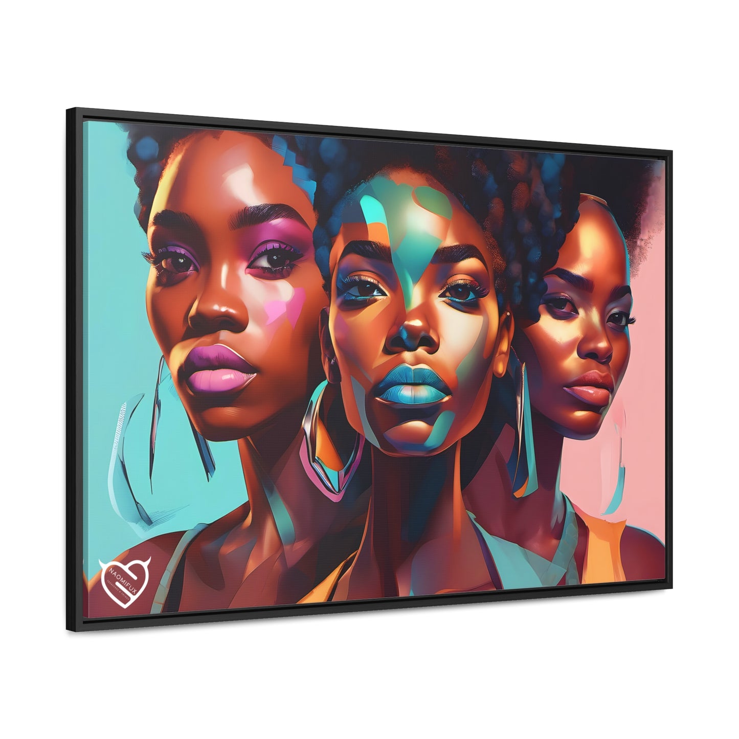 A Black Woman's Clique, Canvas Art, Hang Ready!