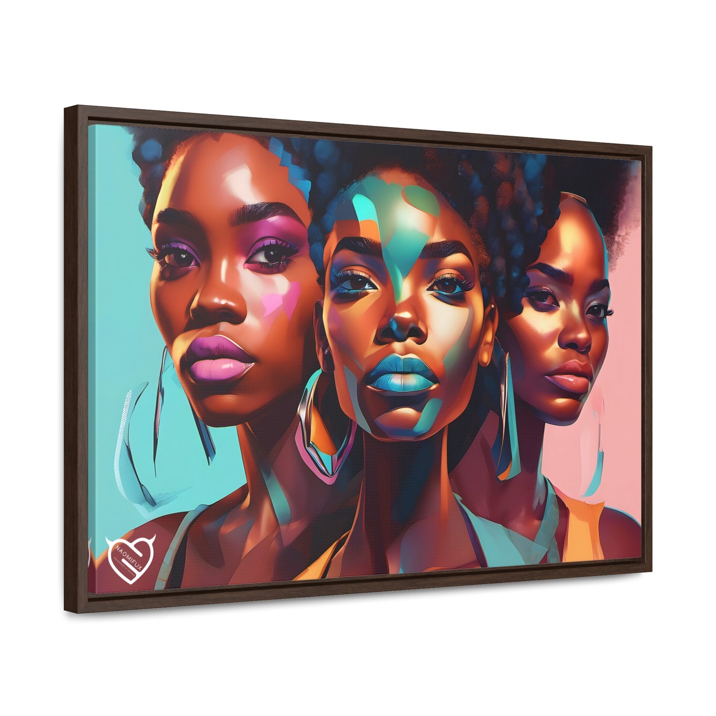 A Black Woman's Clique, Canvas Art, Hang Ready!