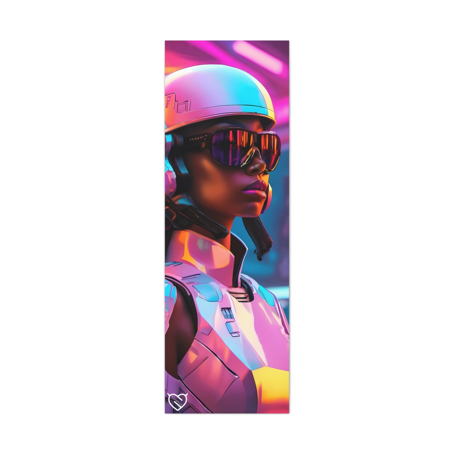 Sci-Fi Female Soldier with Helmet Canvas Print | Canvas Gallery Art