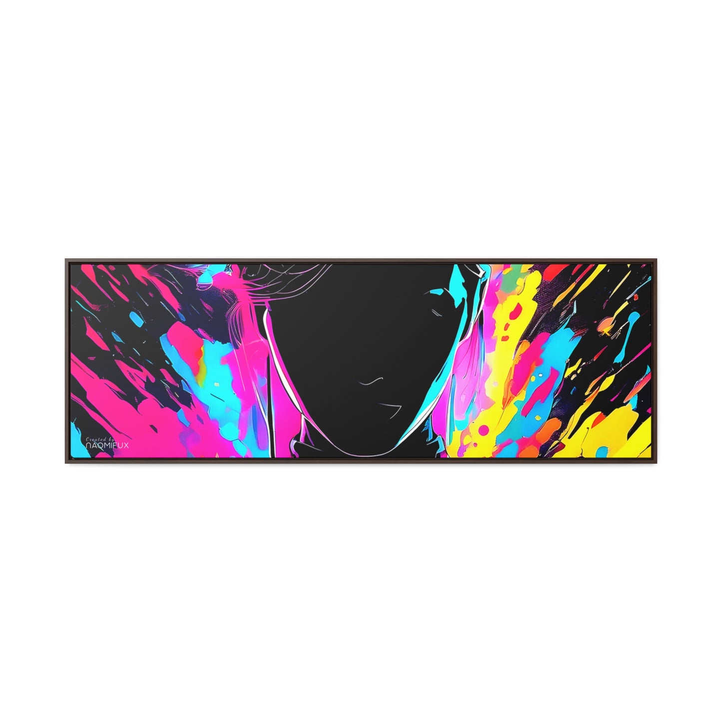 Neon Dreams: Abstract Canvas Art