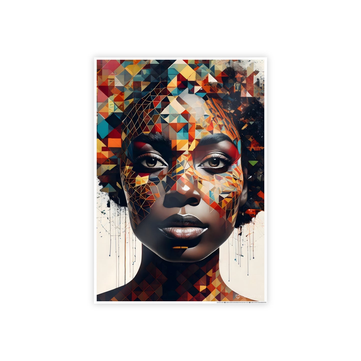 Gloss Posters, Black Woman Identity Art Print, Afrocentric Wall Decor, Feminist