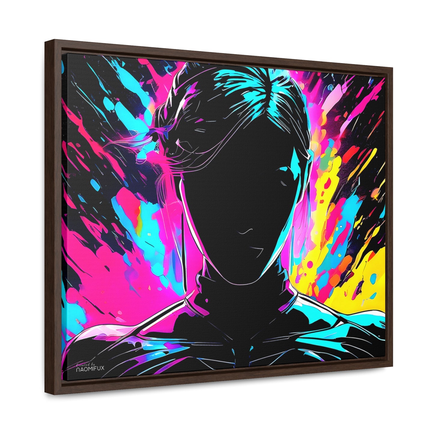 Neon Dreams: Abstract Canvas Art