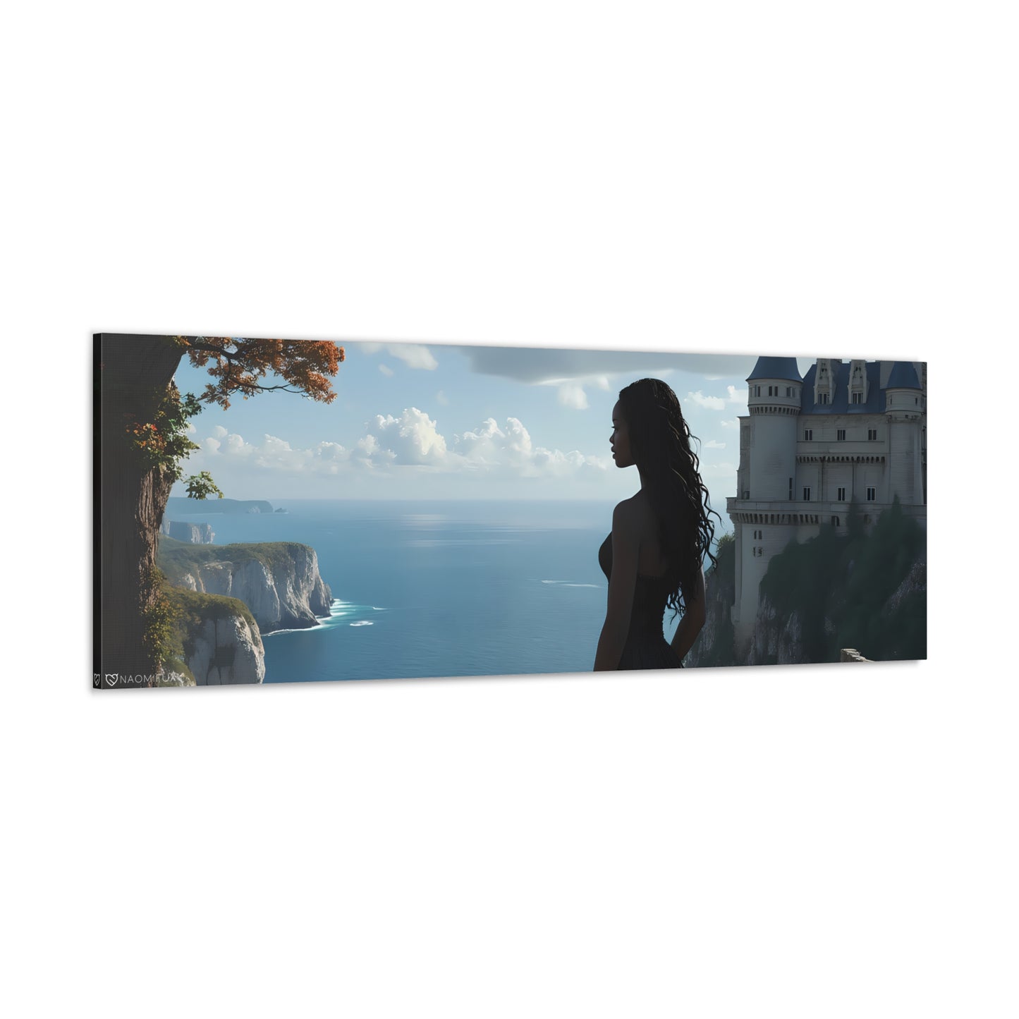 A Queen and Her Castle Ocean Canvas Art Decor