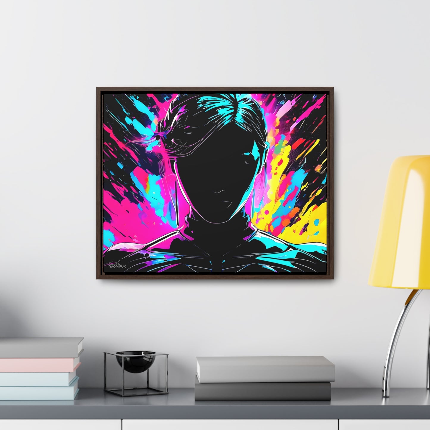 Neon Dreams: Abstract Canvas Art