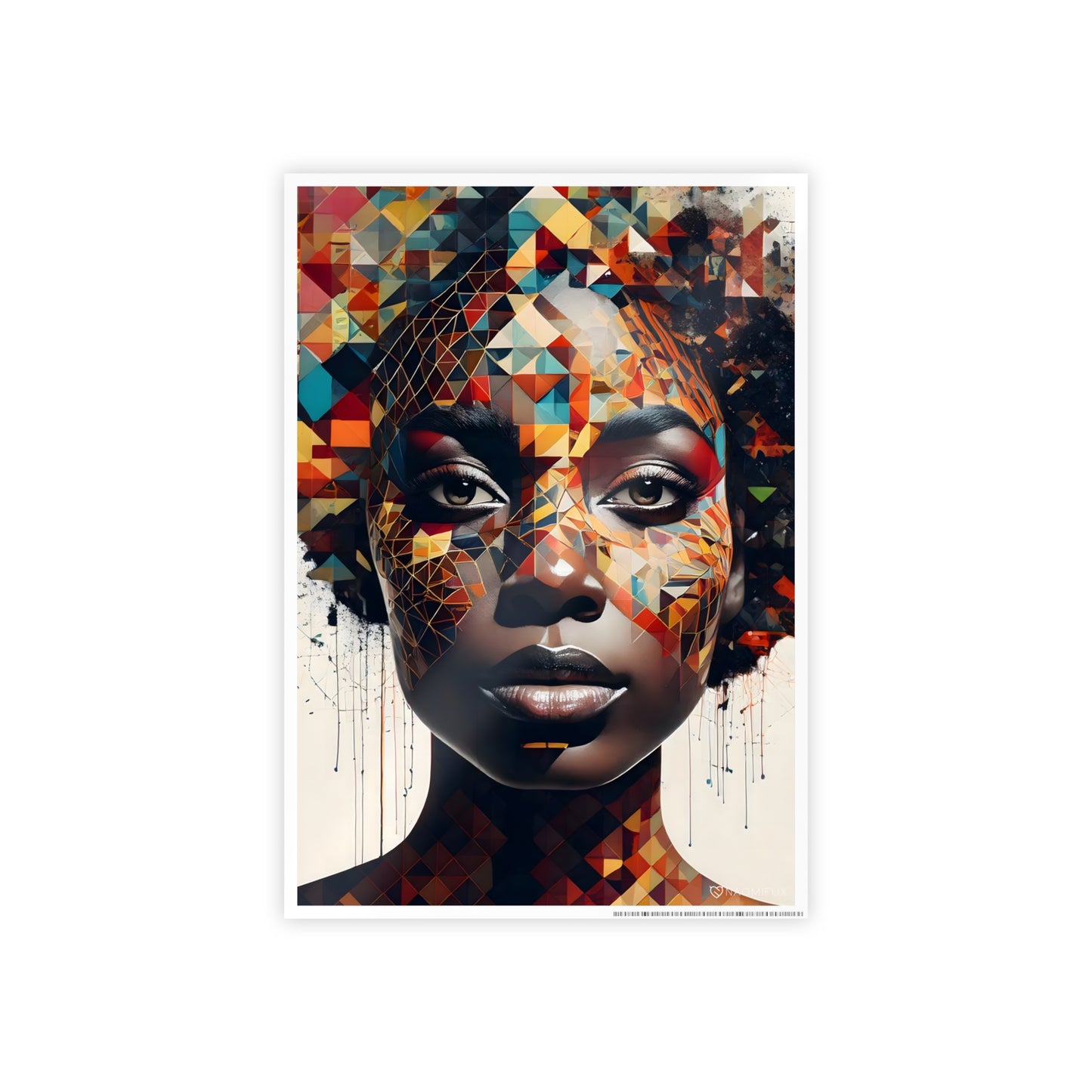 Gloss Posters, Black Woman Identity Art Print, Afrocentric Wall Decor, Feminist