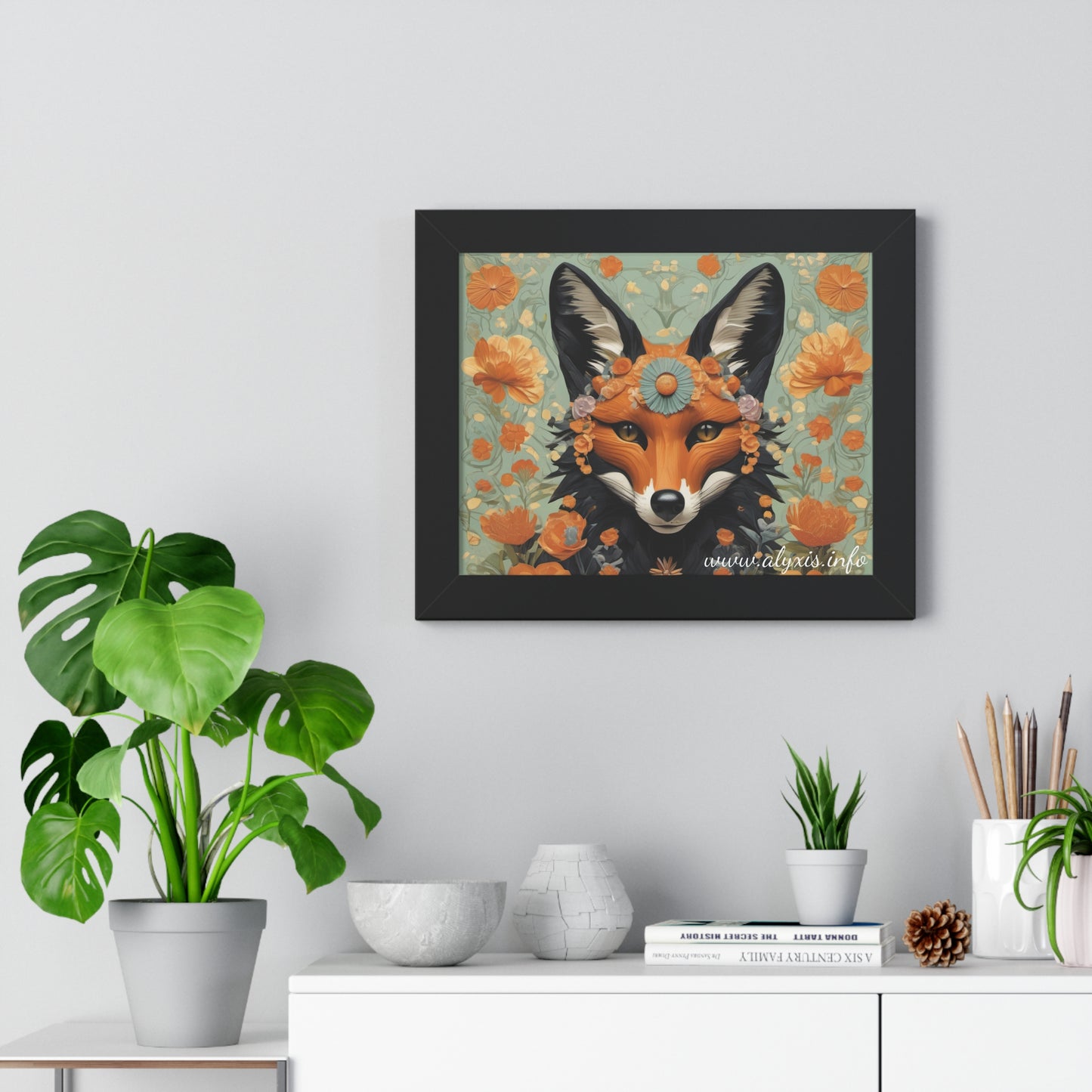 A Fox Photo Horizontal Poster with Frame! (Designed by Alyx Fox)