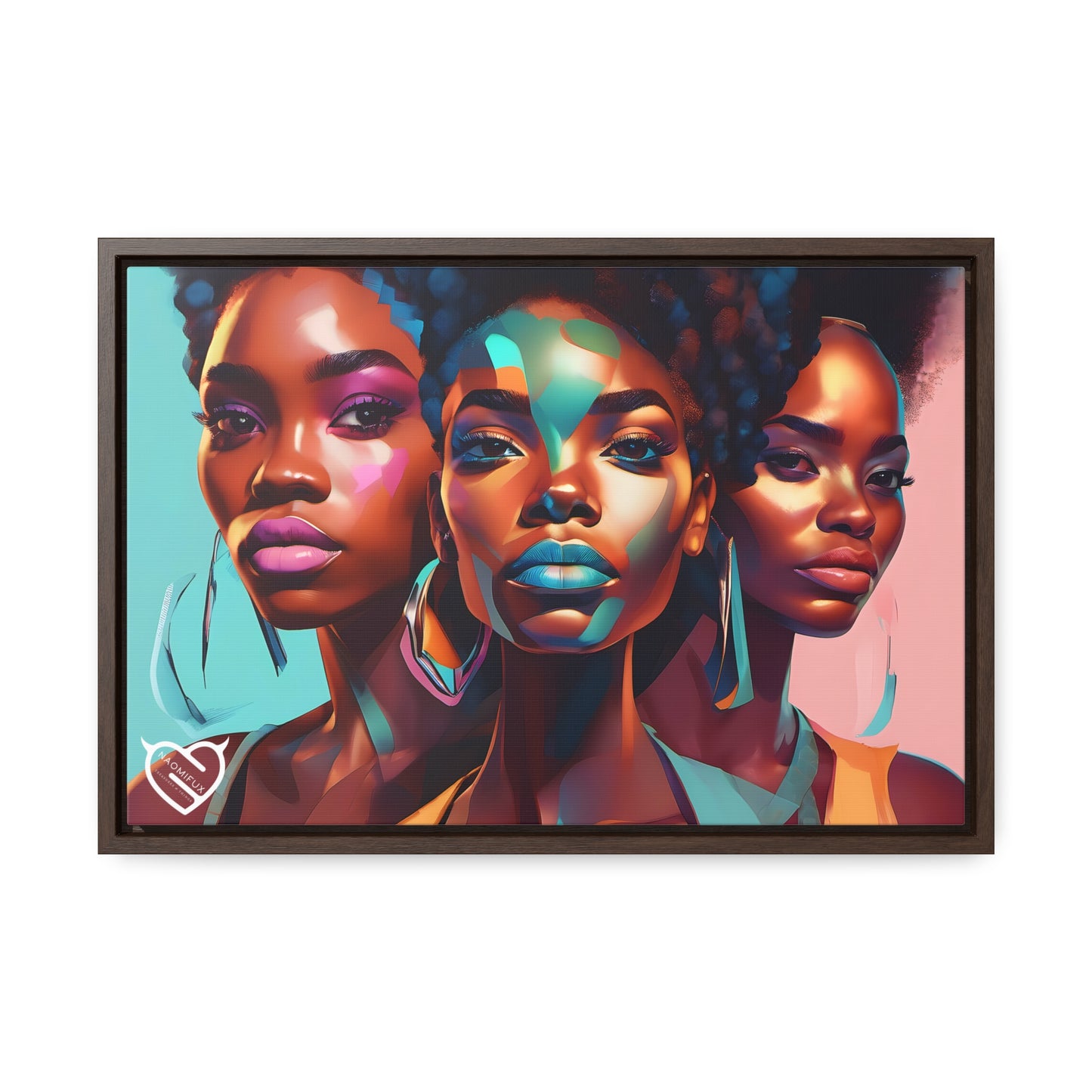 A Black Woman's Clique, Canvas Art, Hang Ready!