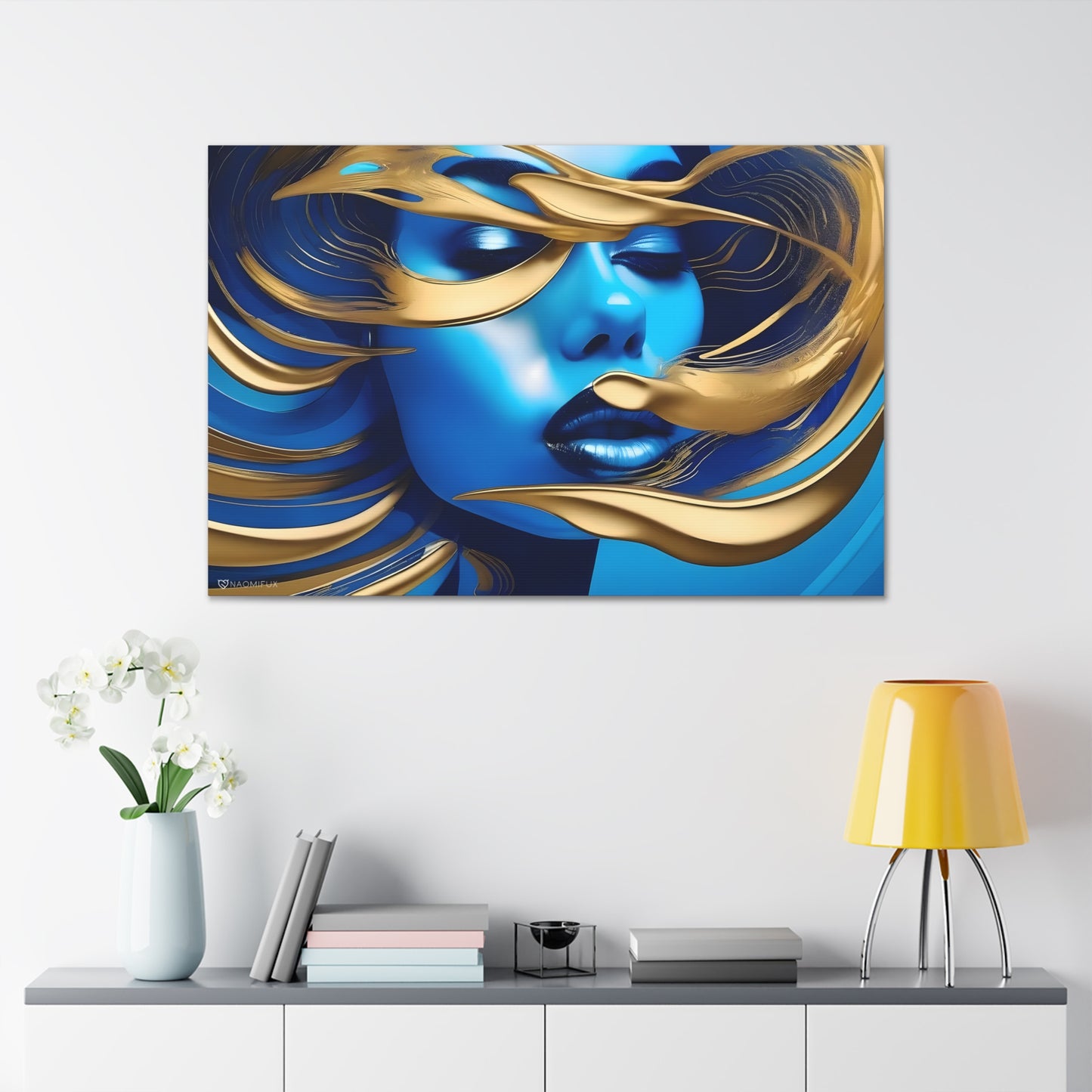 "Golden Goddess" Canvas Art!  Hang Ready!