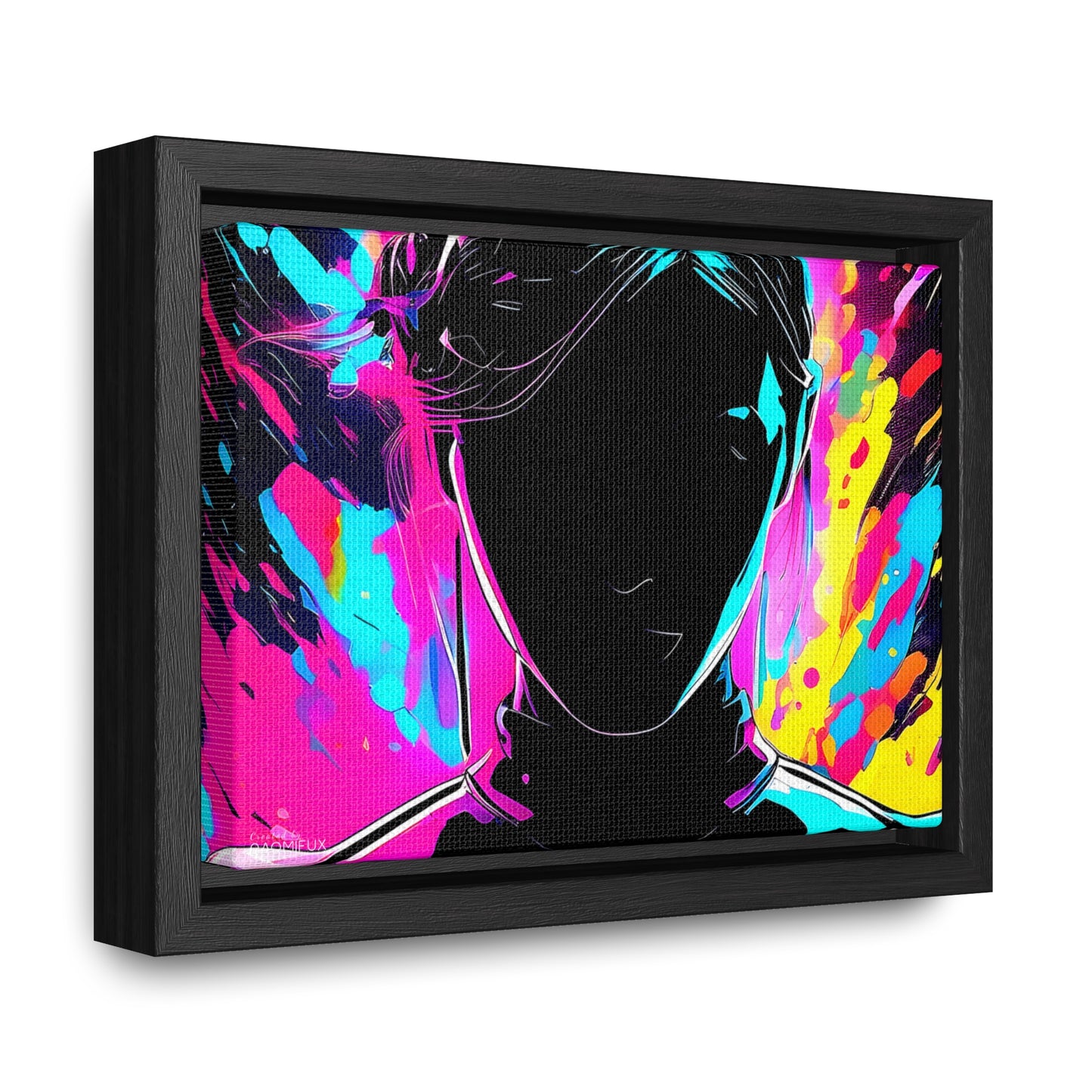 Neon Dreams: Abstract Canvas Art