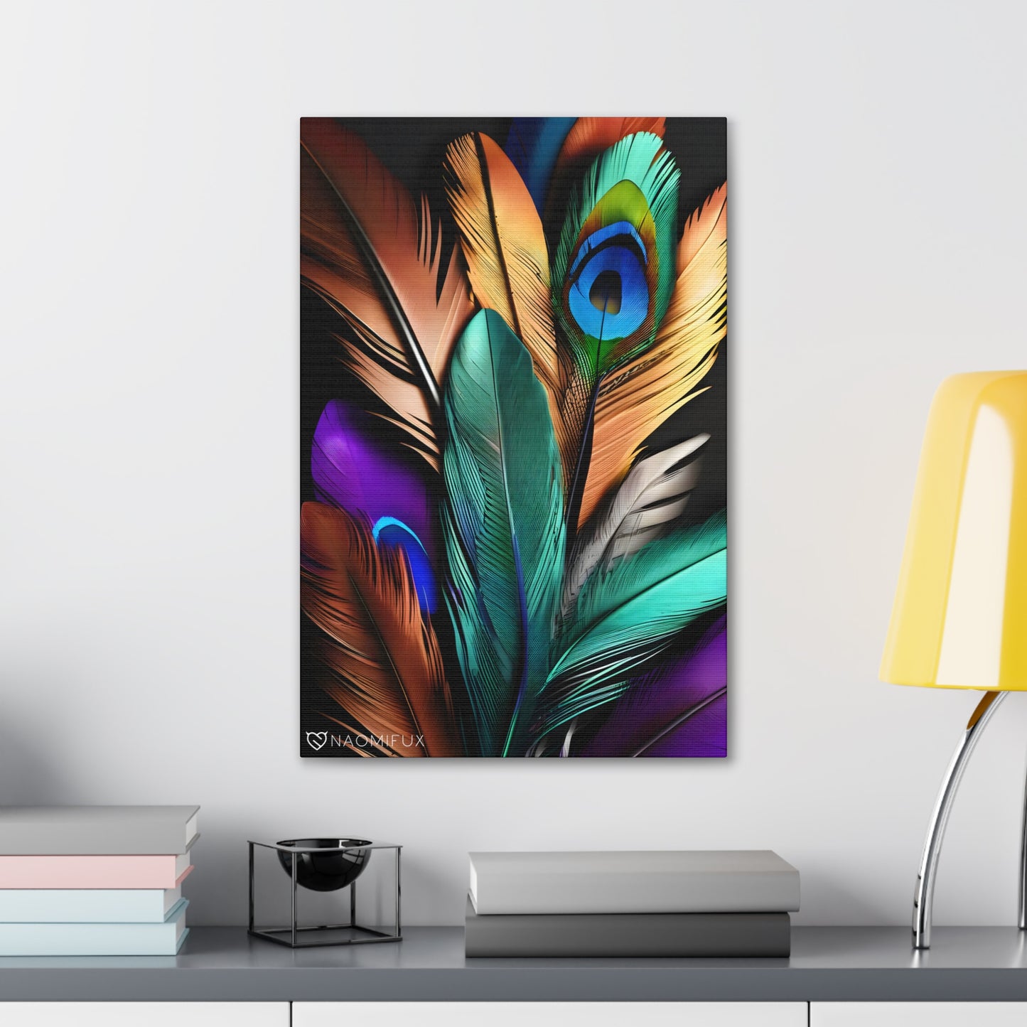 "Feathered Elegance" Canvas Gallery Art!