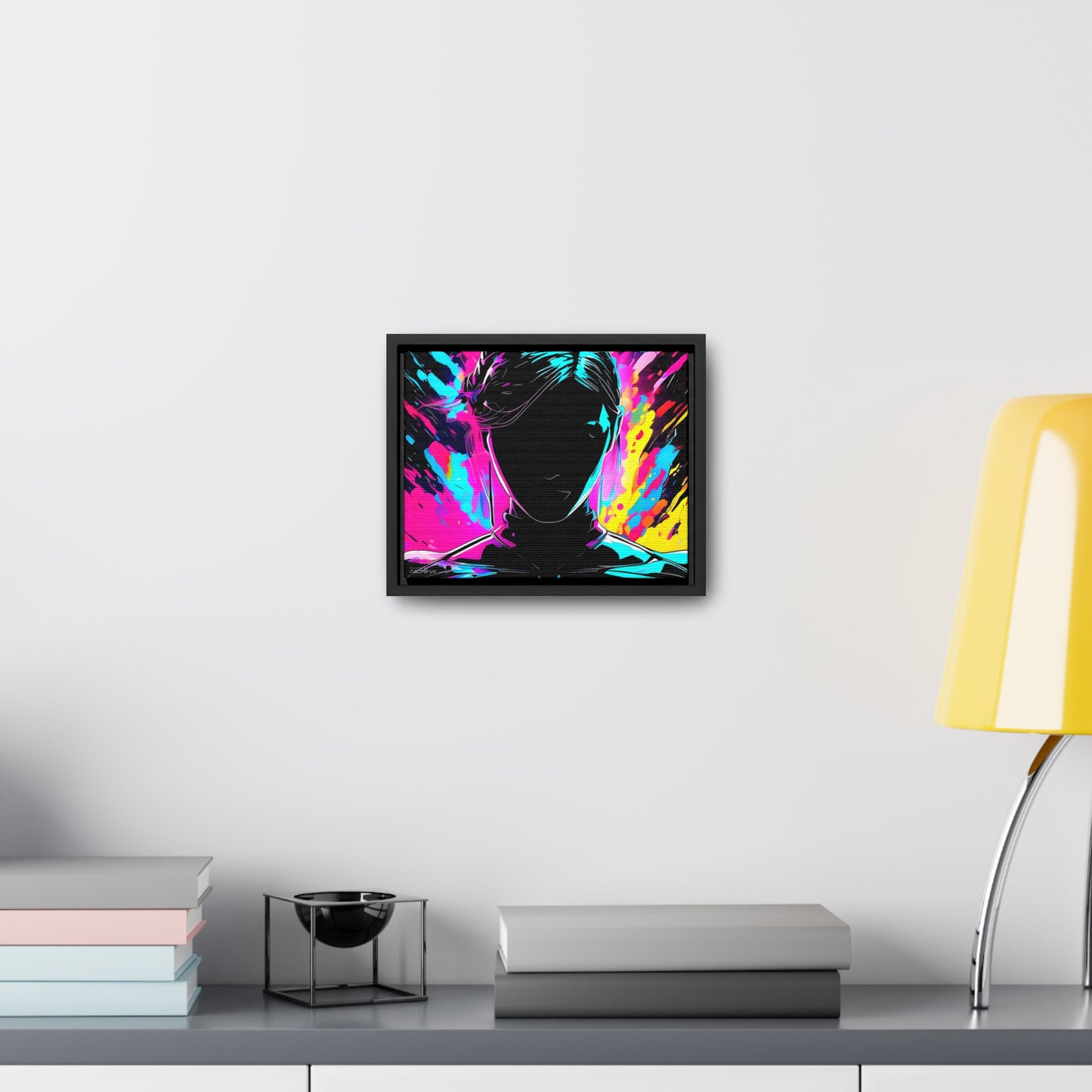 Neon Dreams: Abstract Canvas Art