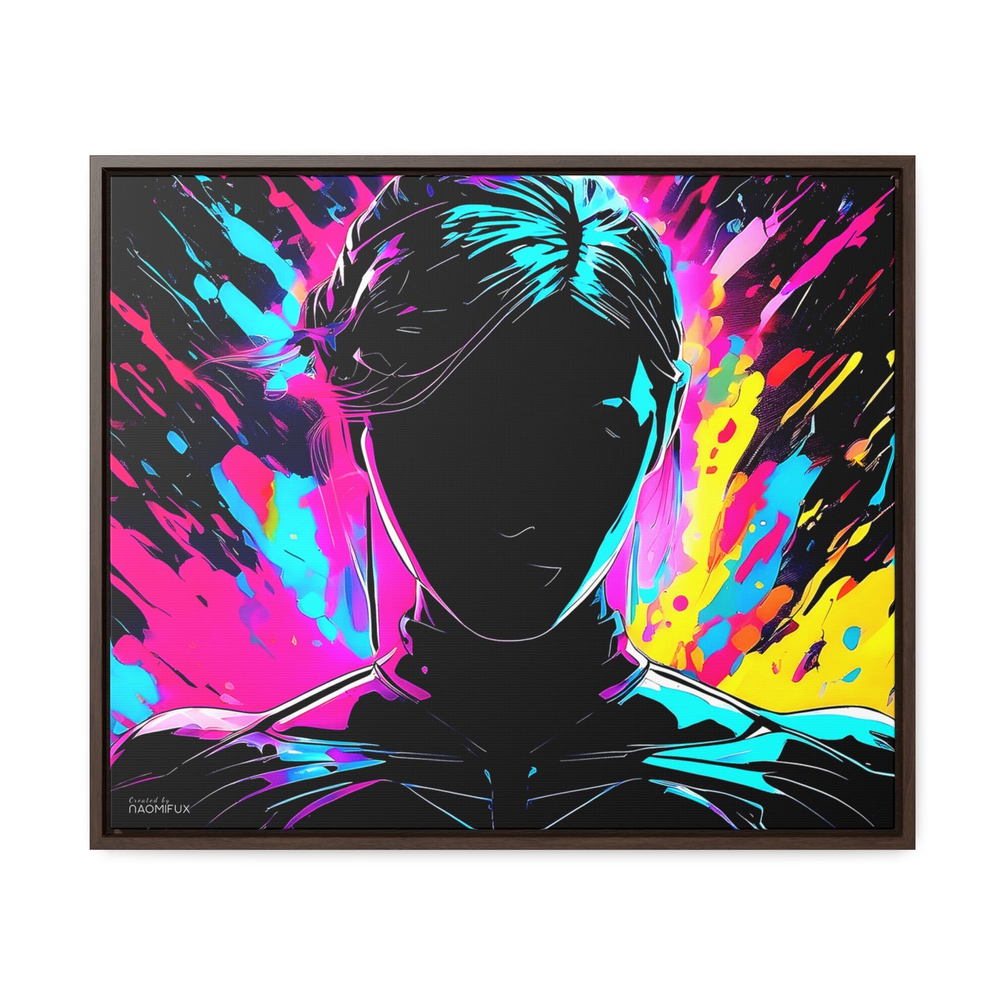 Neon Dreams: Abstract Canvas Art