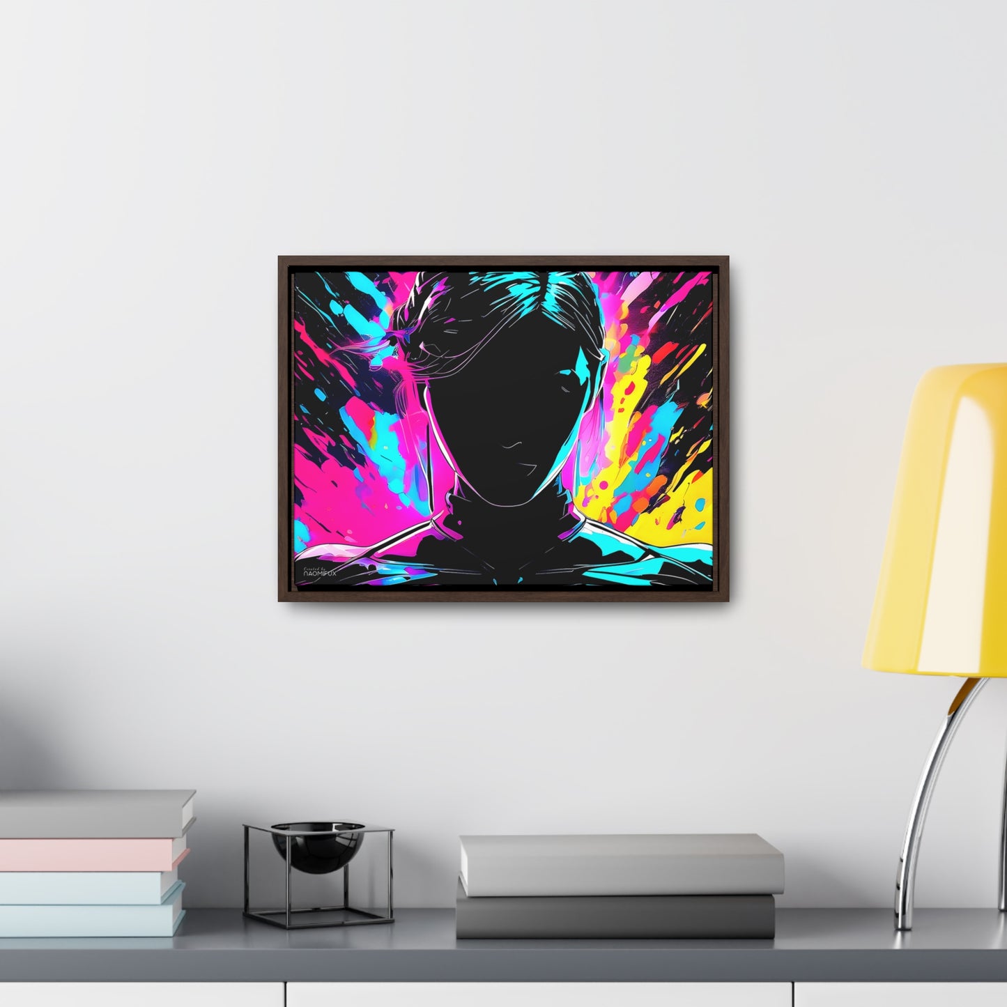 Neon Dreams: Abstract Canvas Art