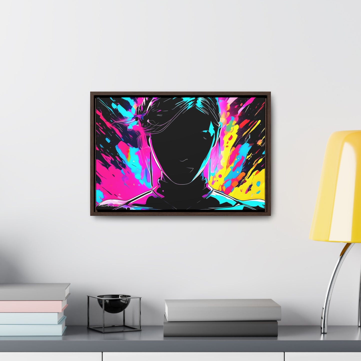 Neon Dreams: Abstract Canvas Art