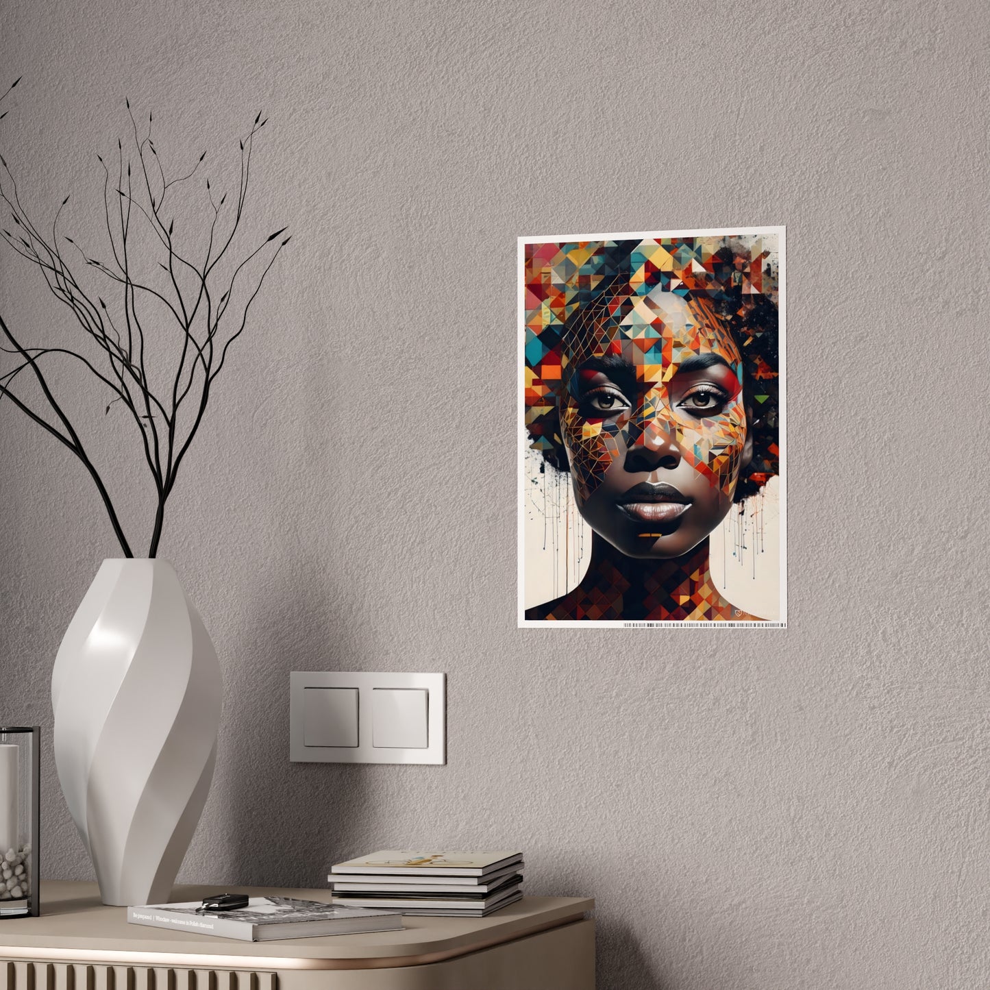 Gloss Posters, Black Woman Identity Art Print, Afrocentric Wall Decor, Feminist