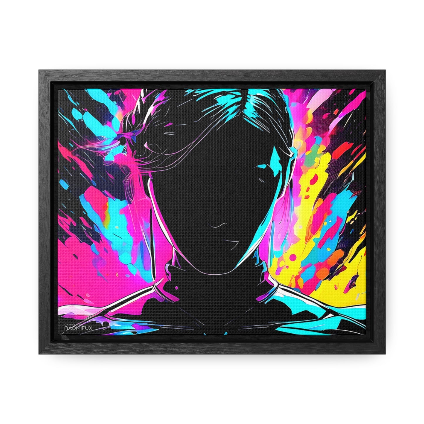 Neon Dreams: Abstract Canvas Art