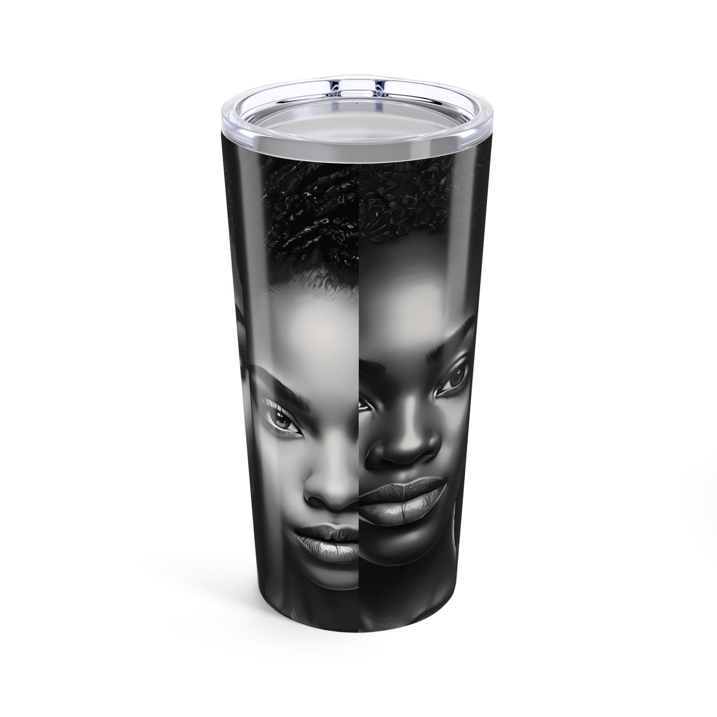 20oz Tumbler - Black is Beautiful, Afrocentric Drinkware, African American Pride