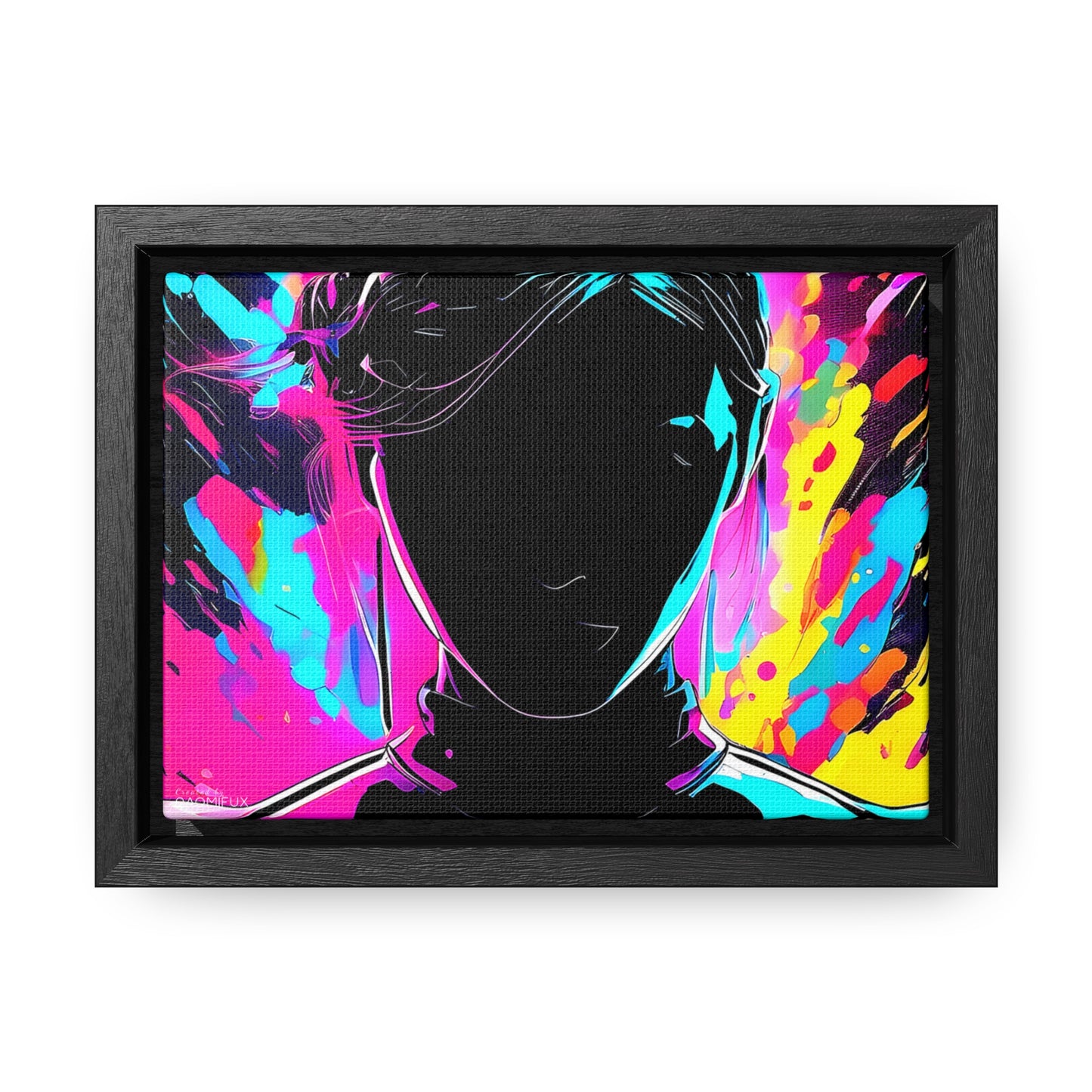 Neon Dreams: Abstract Canvas Art