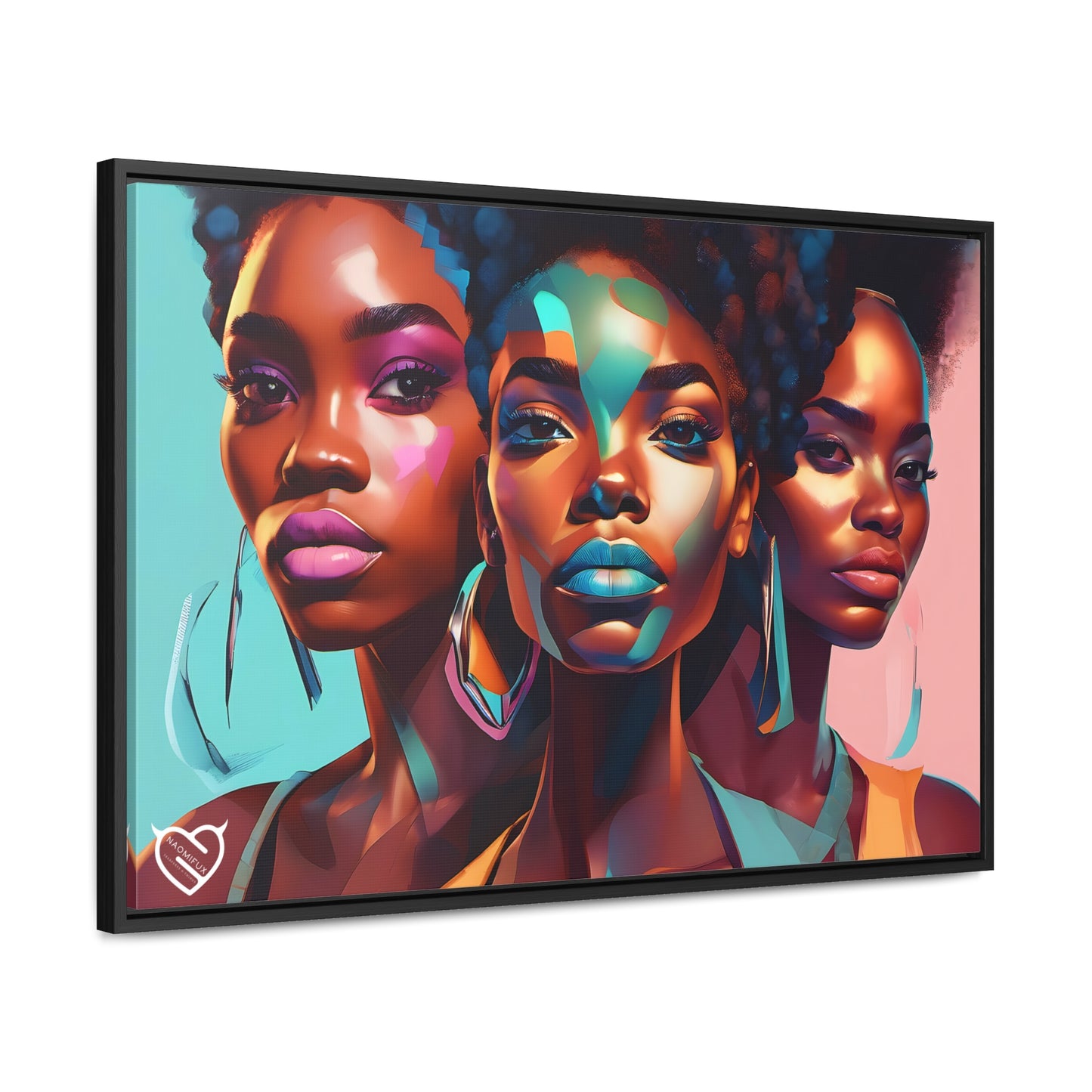 A Black Woman's Clique, Canvas Art, Hang Ready!