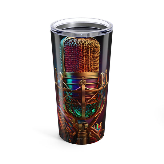 Tumbler 20oz Studio Microphone Cup, Coffee Mug, Tea Tumbler, Music Lover Gift,