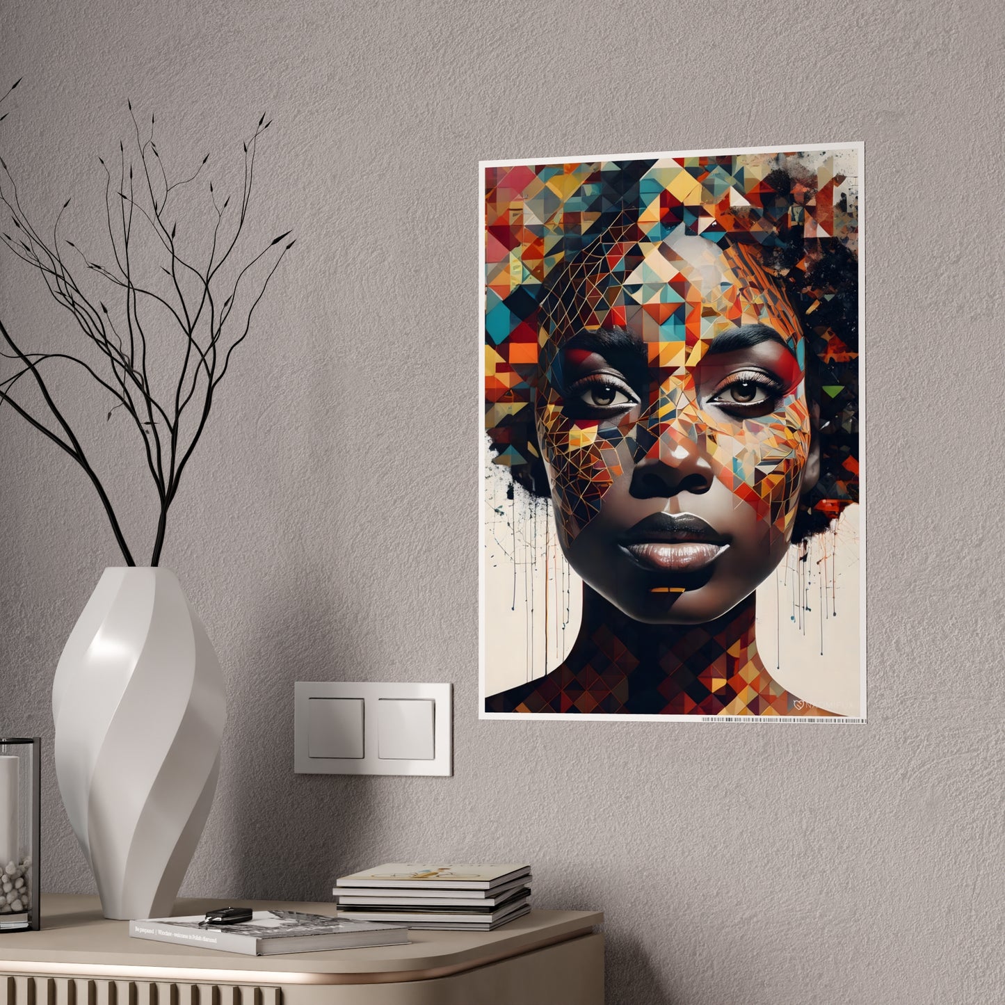 Gloss Posters, Black Woman Identity Art Print, Afrocentric Wall Decor, Feminist