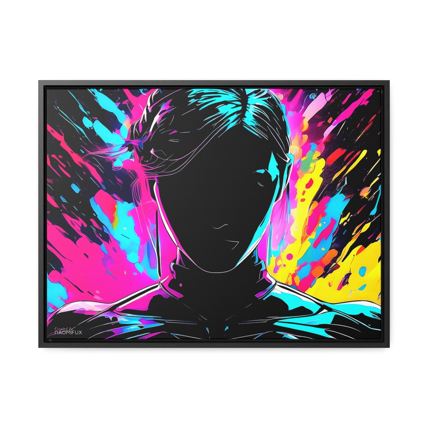 Neon Dreams: Abstract Canvas Art