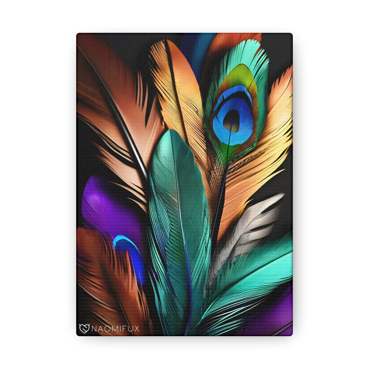 "Feathered Elegance" Canvas Gallery Art!