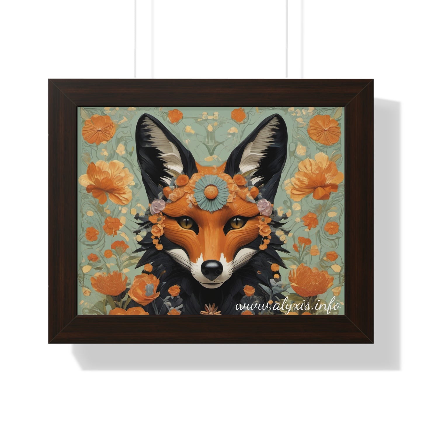 A Fox Photo Horizontal Poster with Frame! (Designed by Alyx Fox)