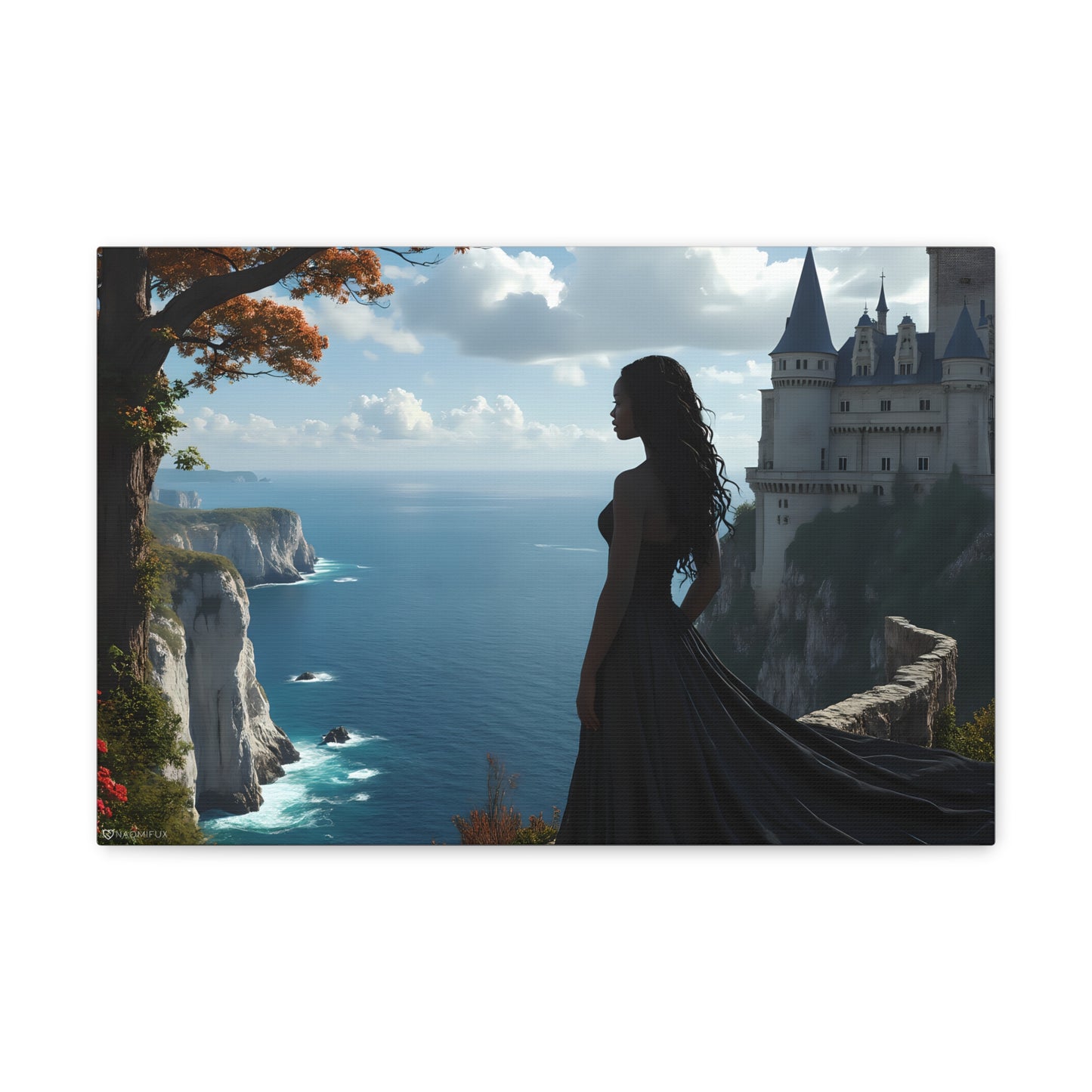 A Queen and Her Castle Ocean Canvas Art Decor